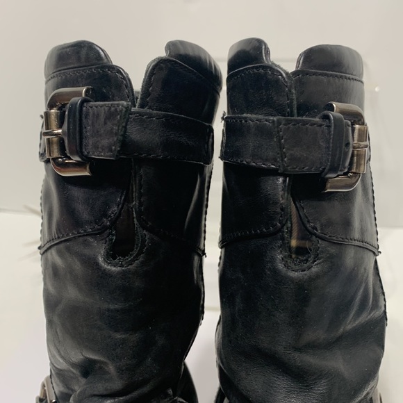 Aquatalia quilted black boot Lynn moto - Picture 10 of 15